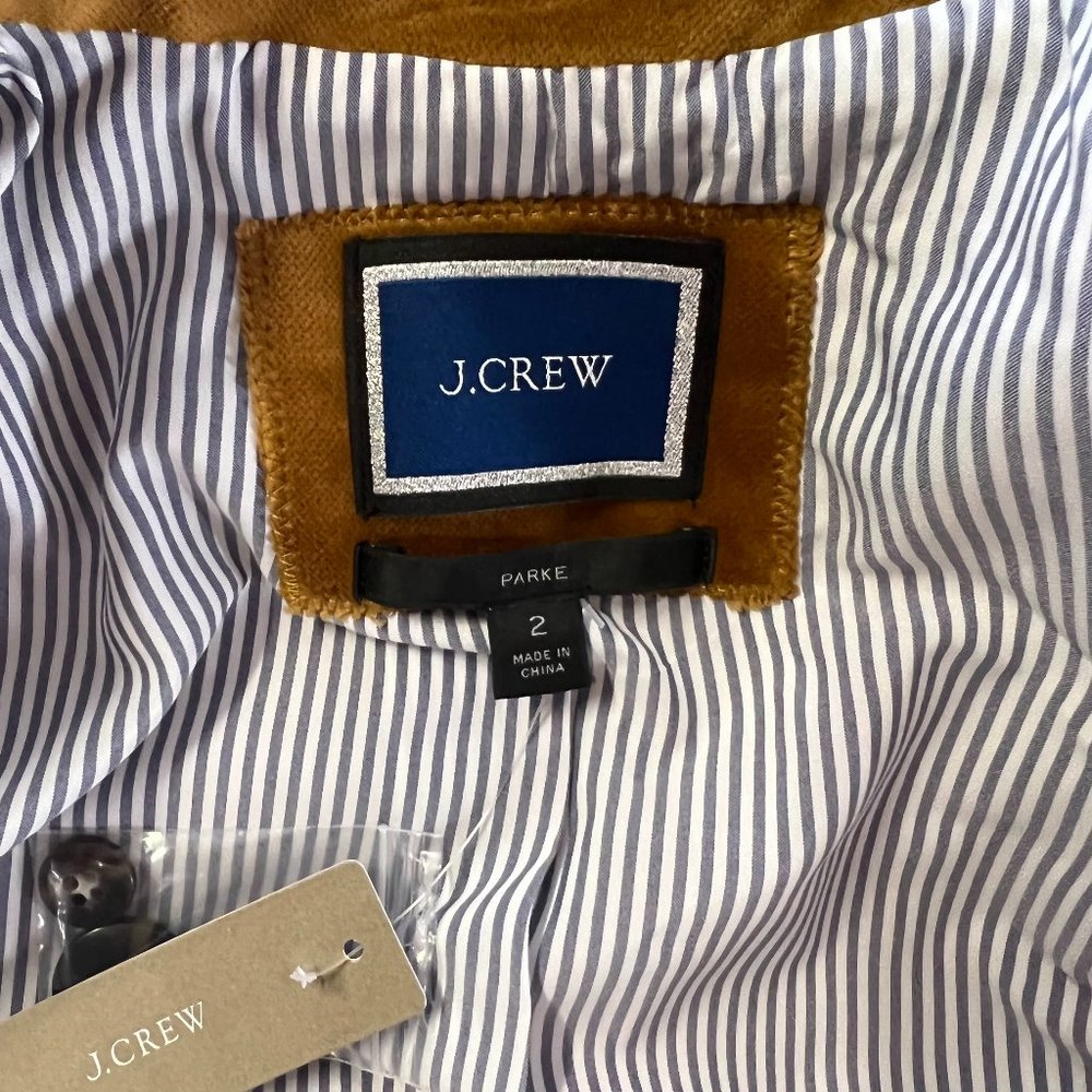 NWT! J.Crew Women's (J8978) Parke Blazer in Velvet (Golden Brandy Gold) - Picture 6 of 7